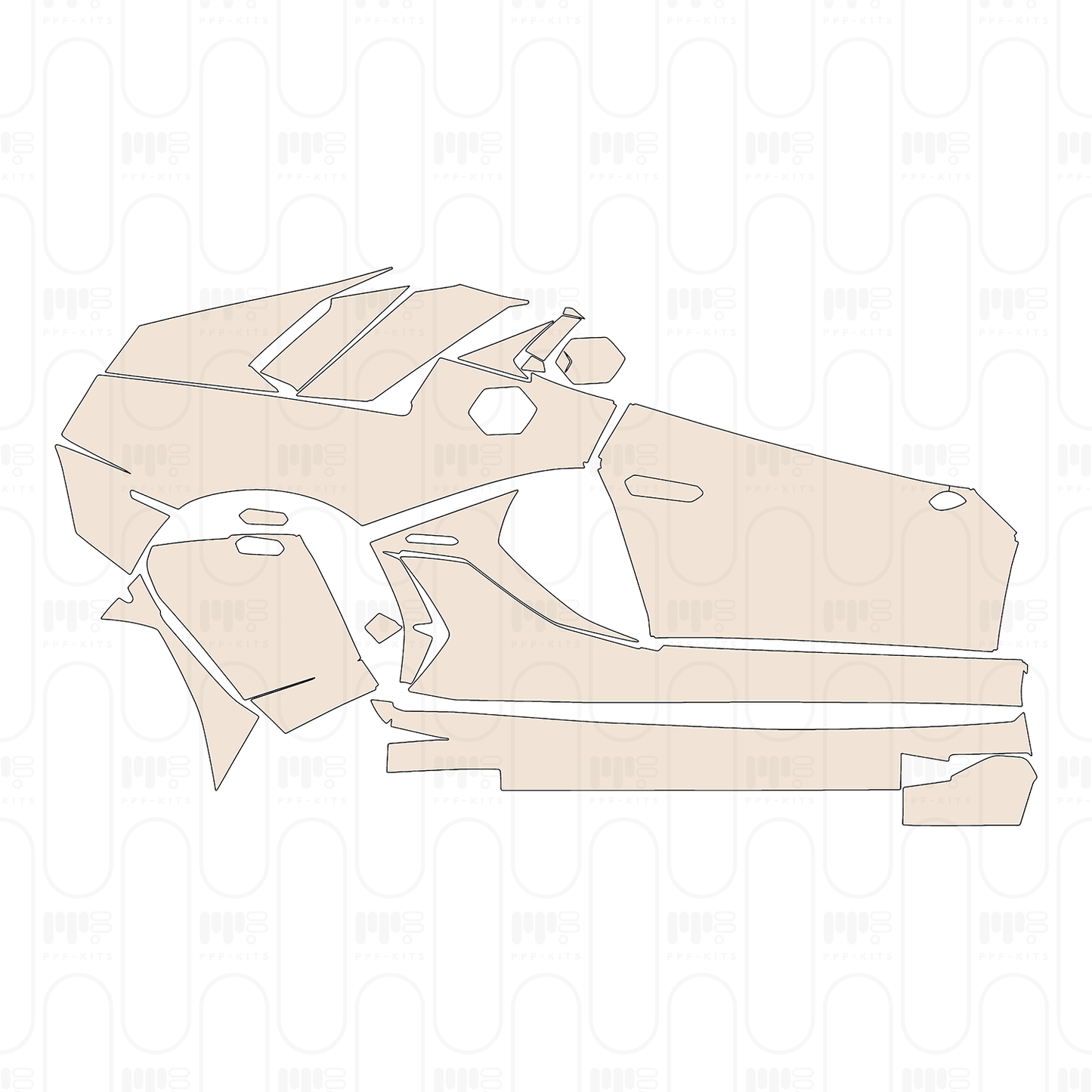 Pre-Cut PPF Lamborghini Aventador LP 780-4 Ultimae Roadster 2022