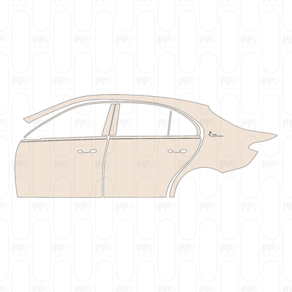 Pre-Cut PPF Mercedes-Benz C Class Sedan Base Extended Wheelbase 2022