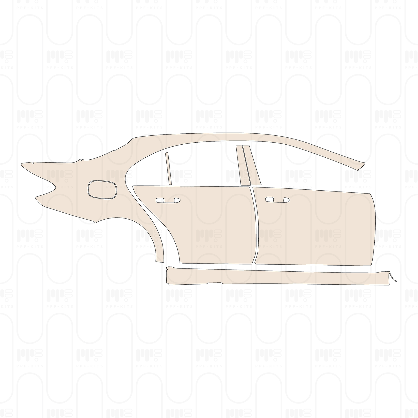 Pre-Cut PPF Mercedes-Benz E Class Sedan Luxury Standard Wheelbase 2022