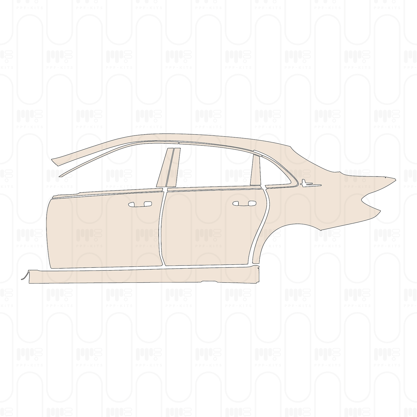 Pre-Cut PPF Mercedes-Benz E Class Sedan Luxury Extended Wheelbase 2022