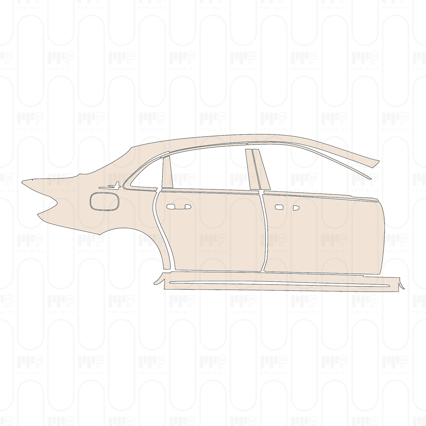Pre-Cut PPF Mercedes-Benz E Class Sedan AMG-Line Extended Wheelbase 2022