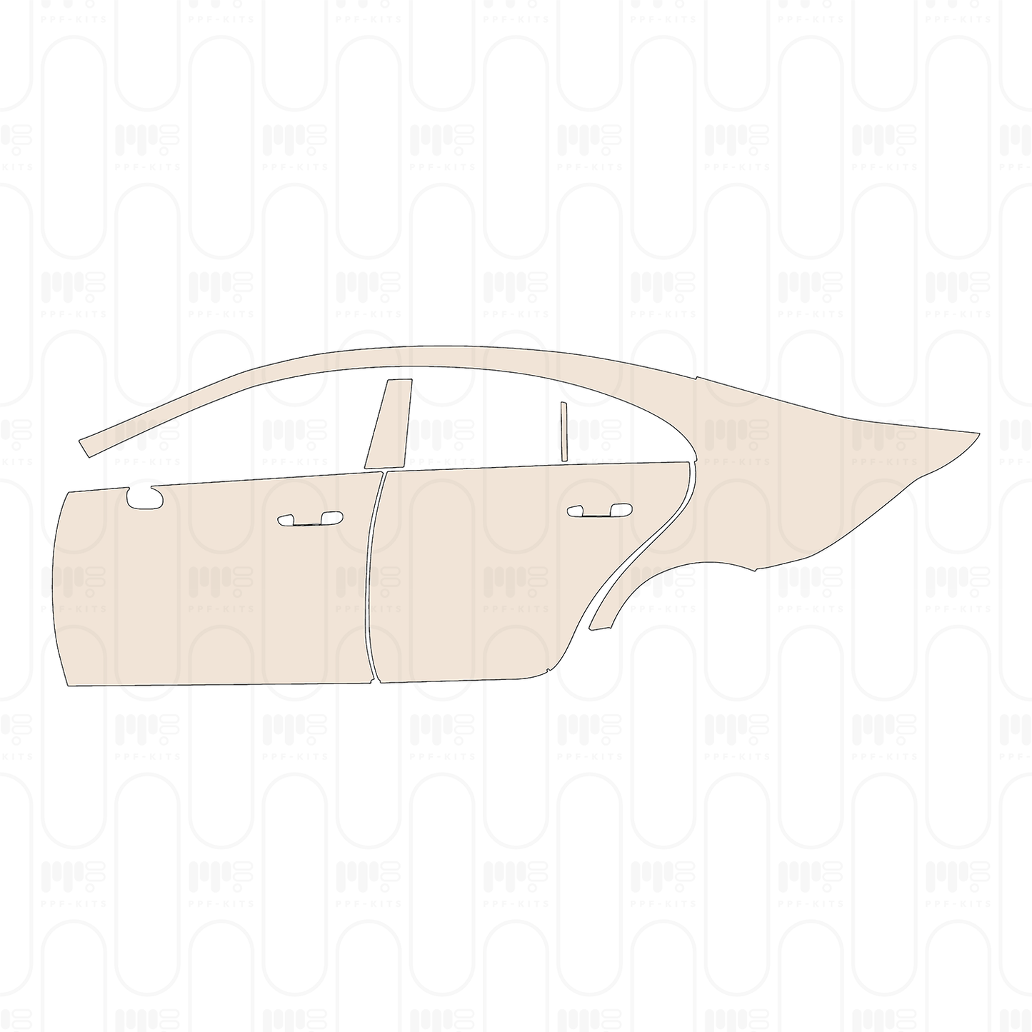 Pre-Cut PPF Mercedes-Benz CLS Sedan Base 2022