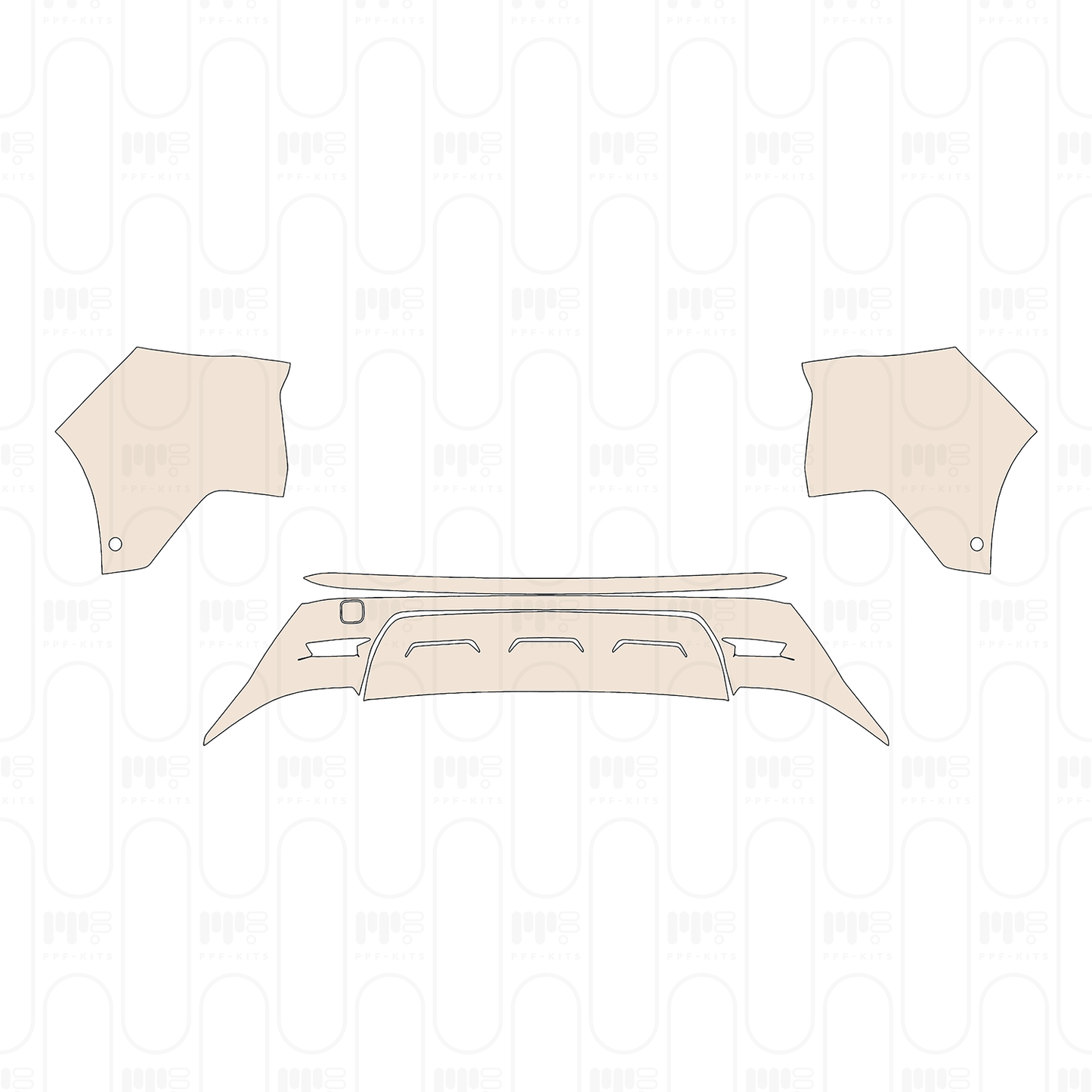 Pre-Cut PPF Nissan Rogue S 2022