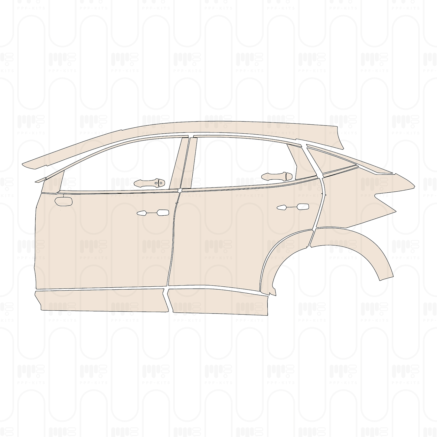 Pre-Cut PPF Nissan Ariya (US) Platinum+ 2023