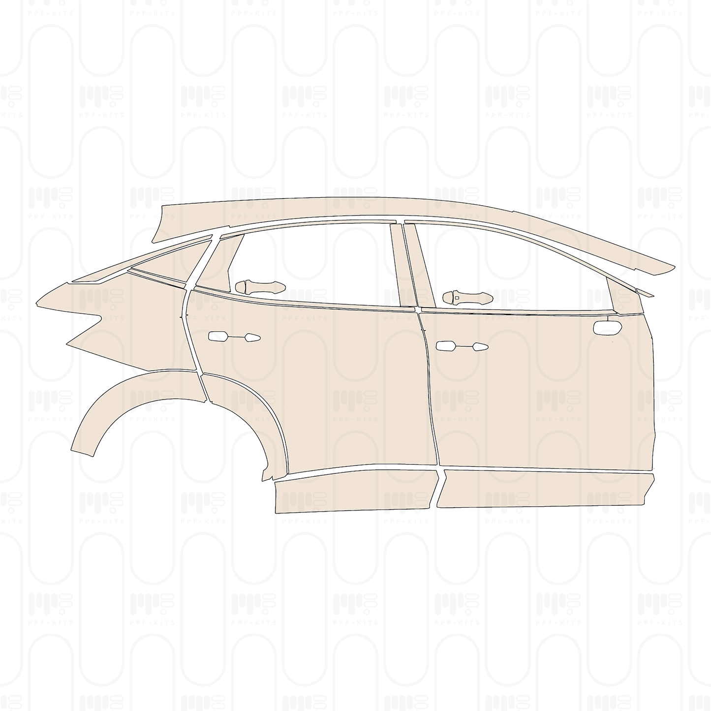 Pre-Cut PPF Nissan Ariya (US) Platinum+ 2023