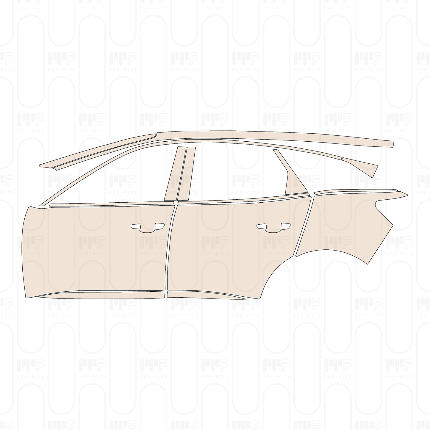 Pre-Cut PPF Peugeot 3008 (EU) Active 2023