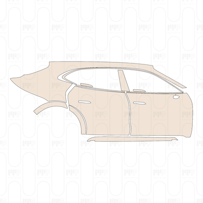 Pre-Cut PPF Porsche Taycan Cross Turismo Taycan Turbo Cross Turismo 2023