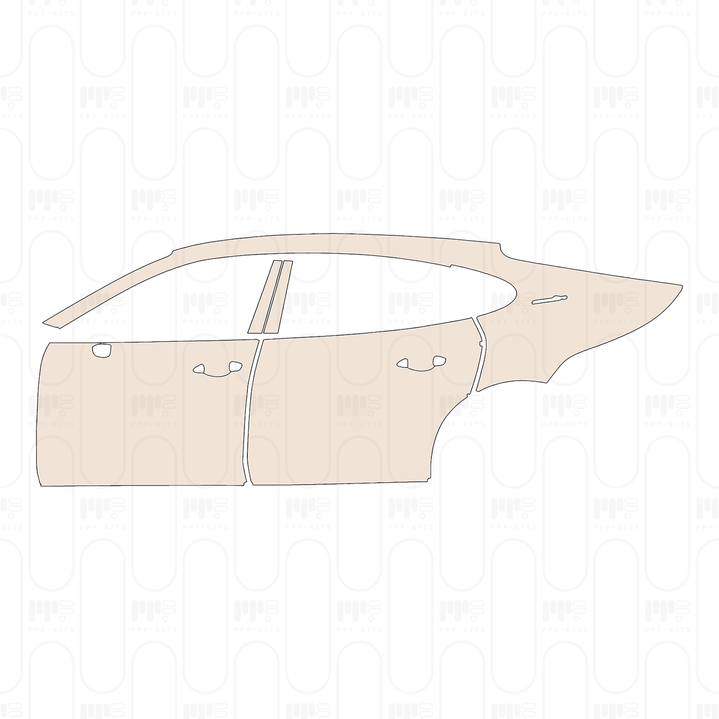 Pre-Cut PPF Porsche Panamera Sedan Panamera Executive 2023