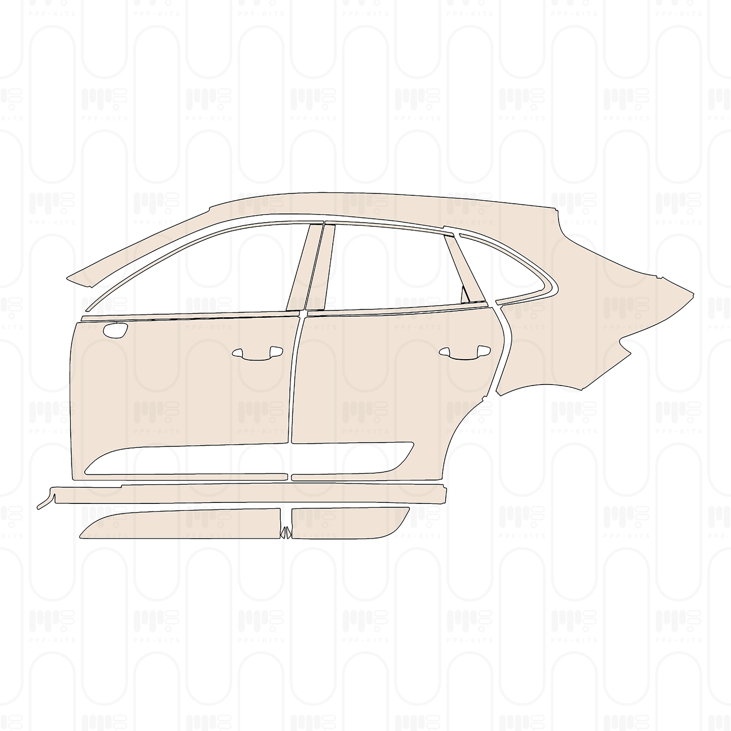 Pre-Cut PPF Porsche Macan T 2022