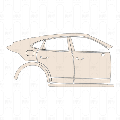 Pre-Cut PPF Porsche Cayenne Coupe Cayenne Turbo Coupe 2020