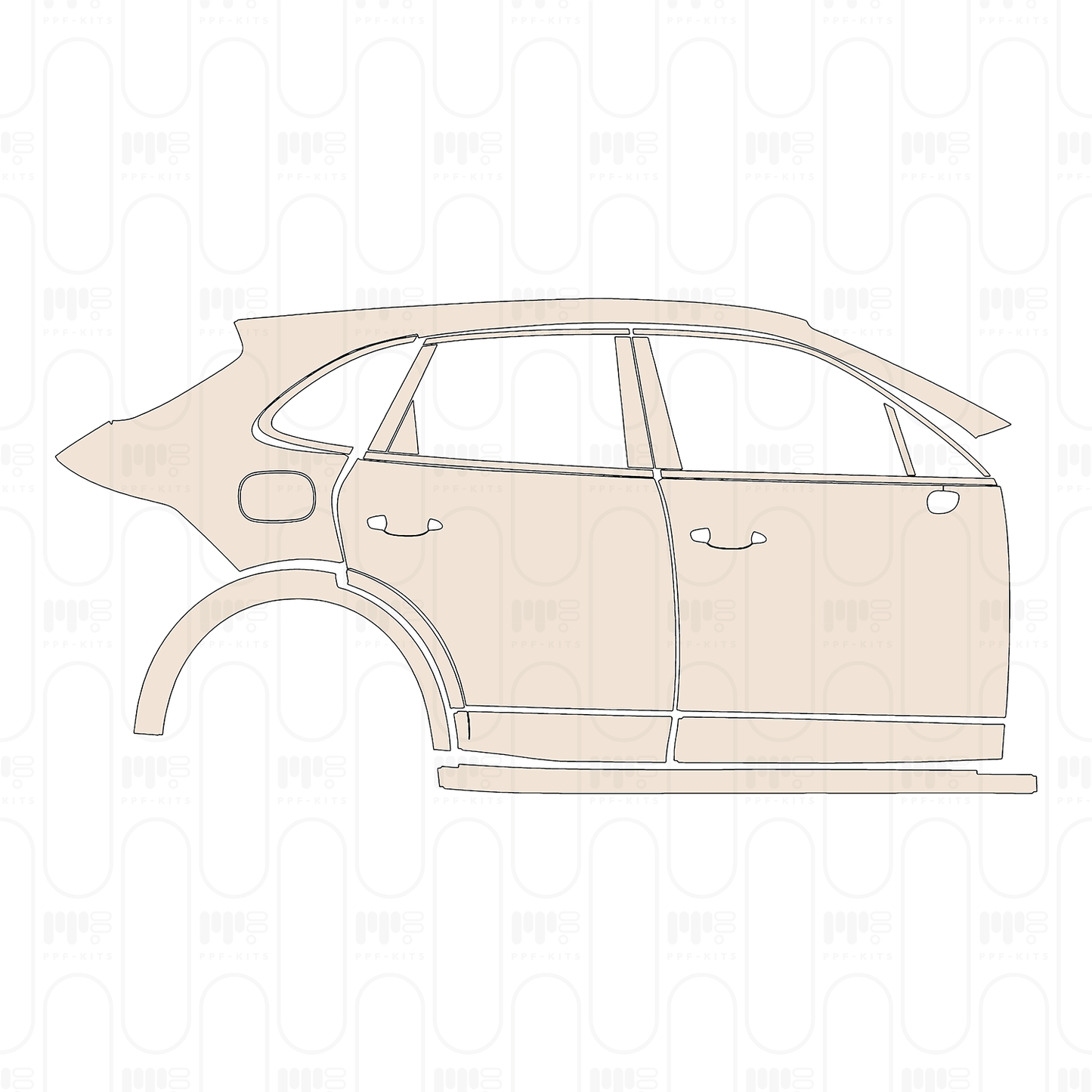 Pre-Cut PPF Porsche Cayenne GTS 2023