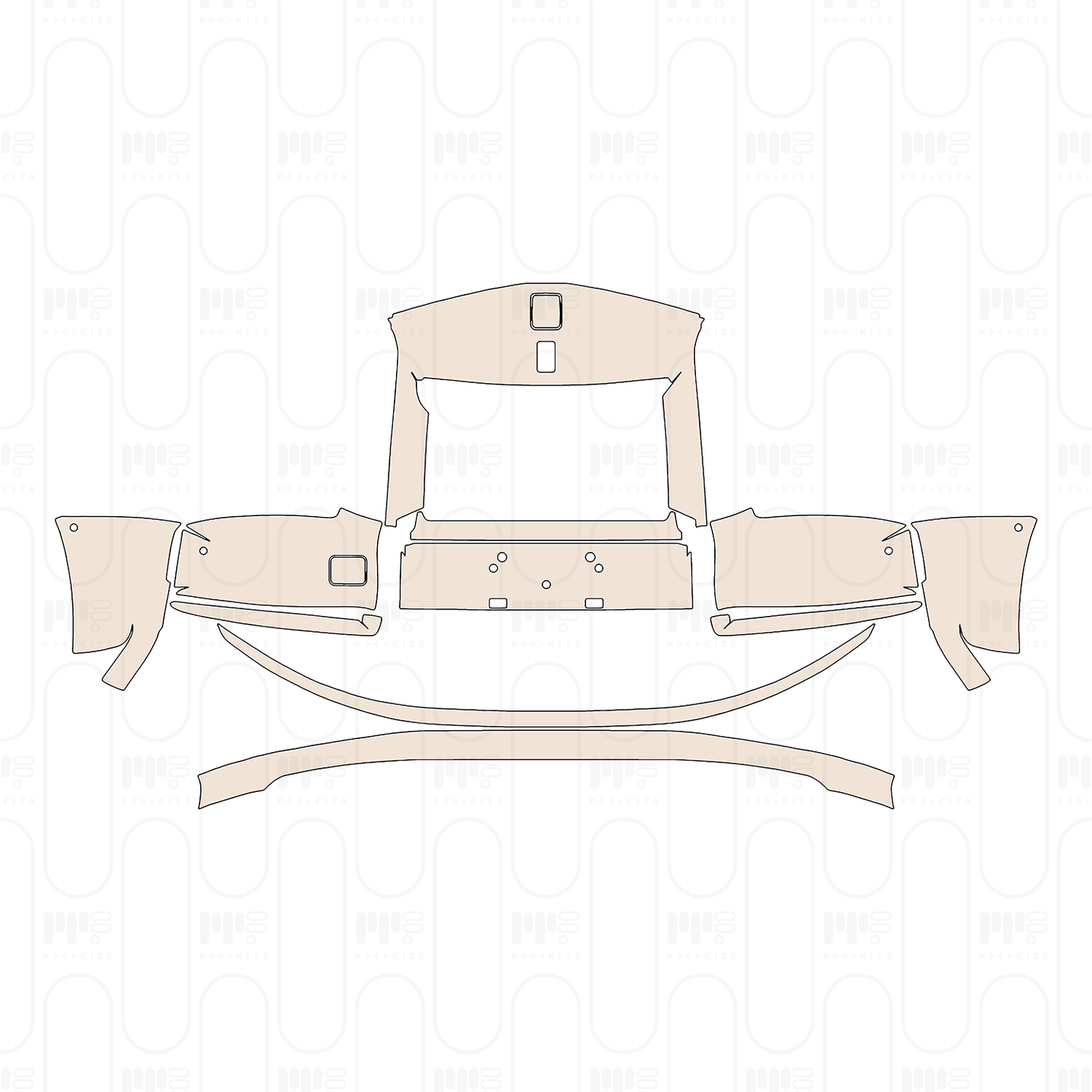 Pre-Cut PPF Rolls-Royce Phantom Sedan Standard Wheelbase 2023