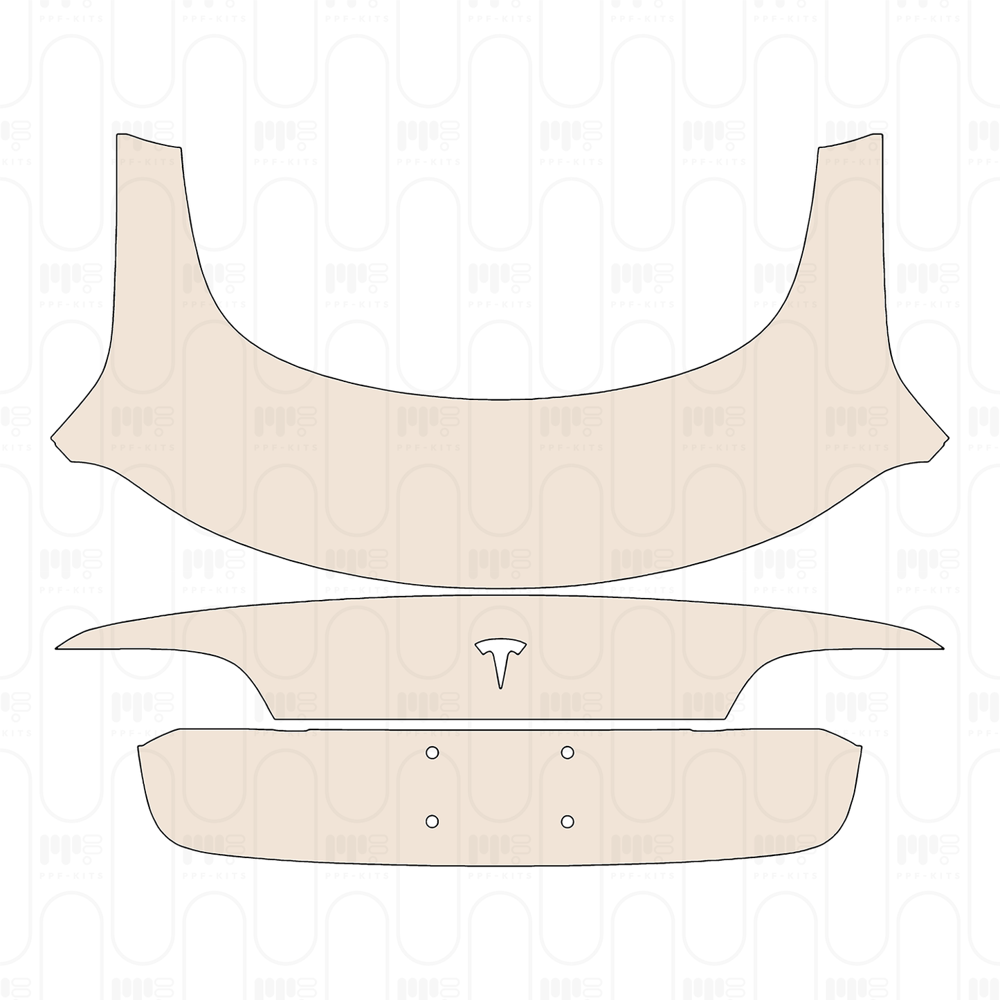 Pre-Cut PPF Tesla Model 3 2023