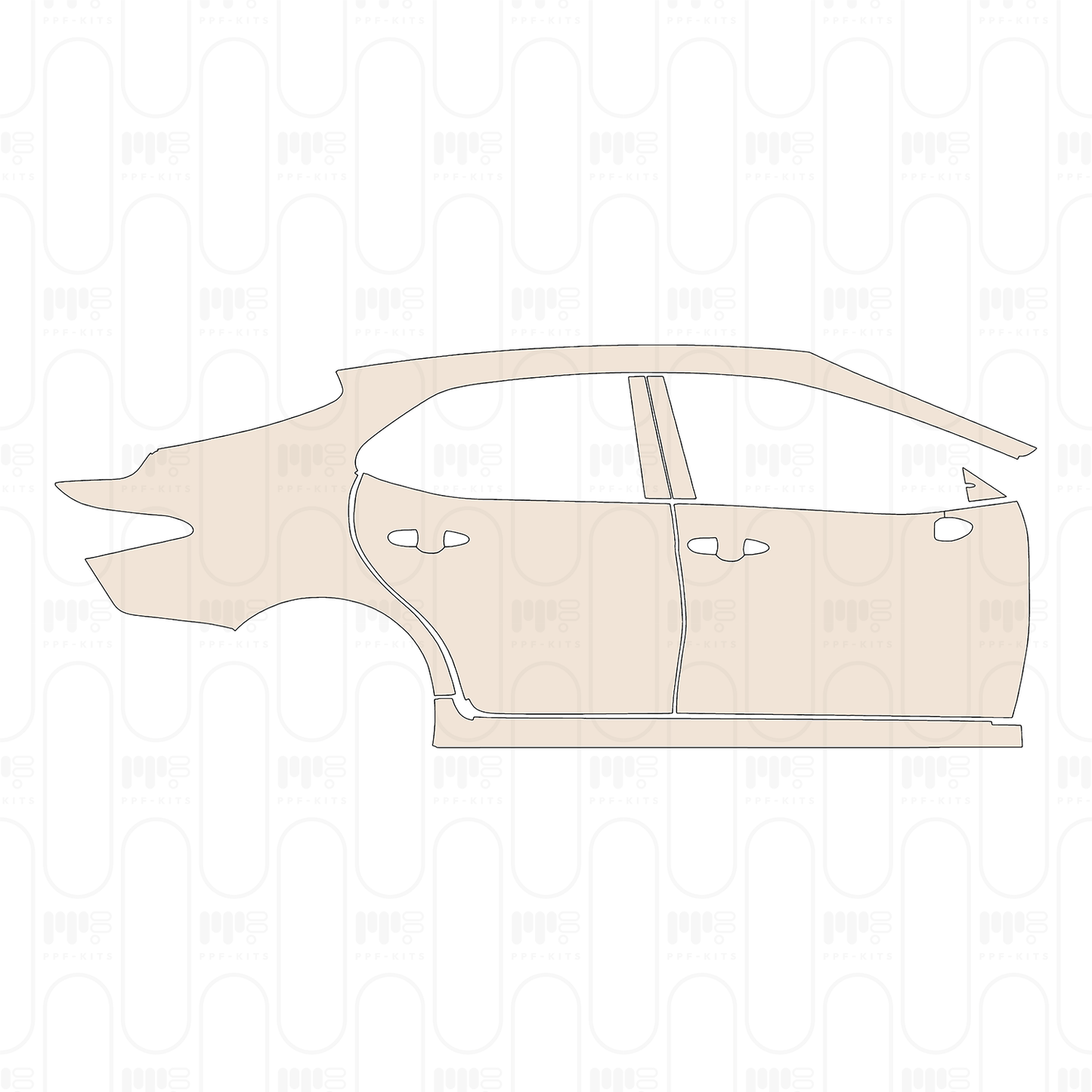 Pre-Cut PPF Toyota Camry (US) LE 2022