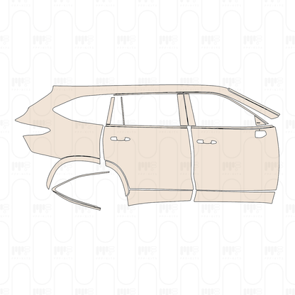 Pre-Cut PPF Toyota Highlander (US) Limited 2023