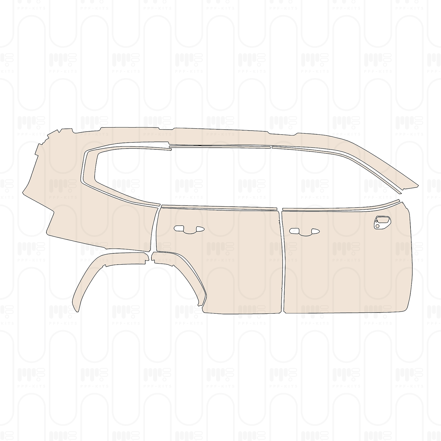 Pre-Cut PPF Toyota Land Cruiser Base 2022