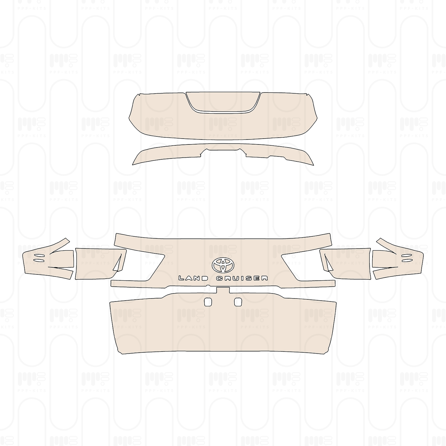 Pre-Cut PPF Toyota Land Cruiser Base 2022