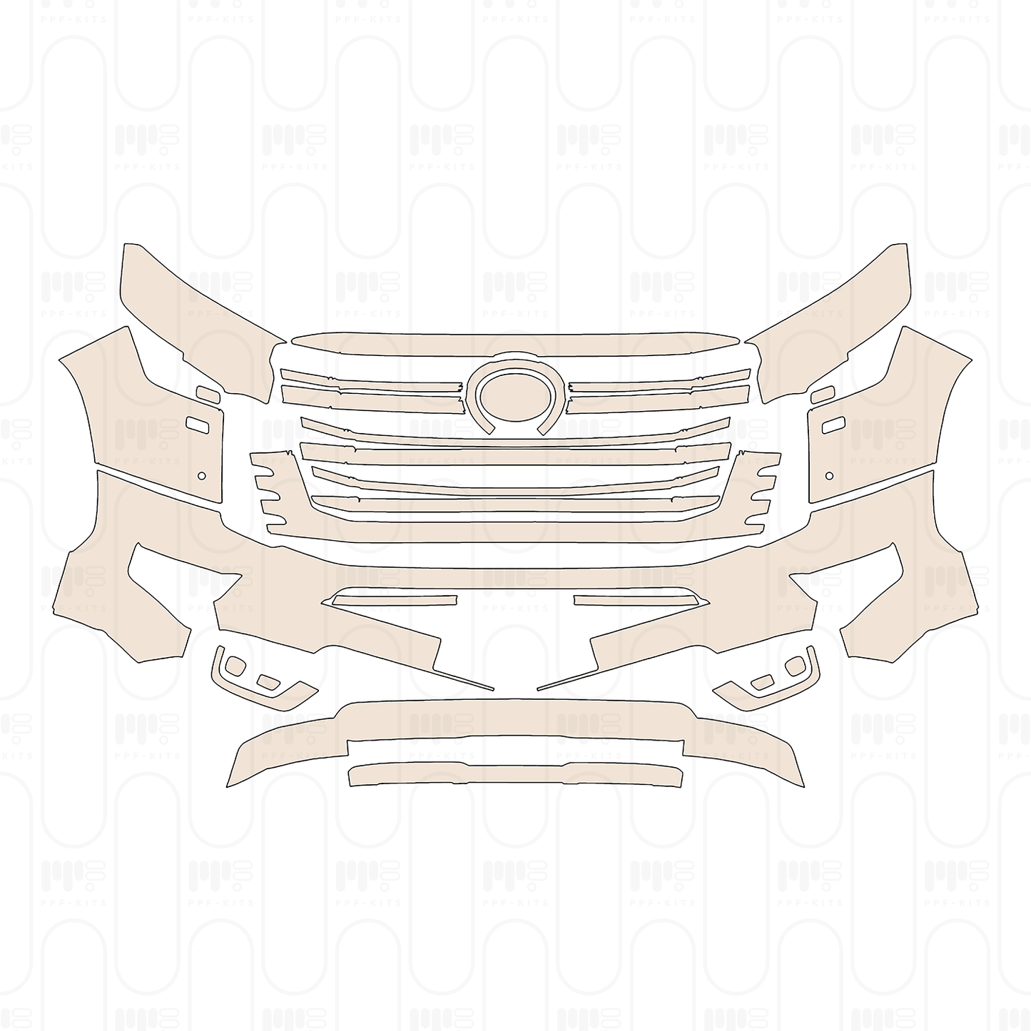 Pre-Cut PPF Toyota Land Cruiser Luxury 2023