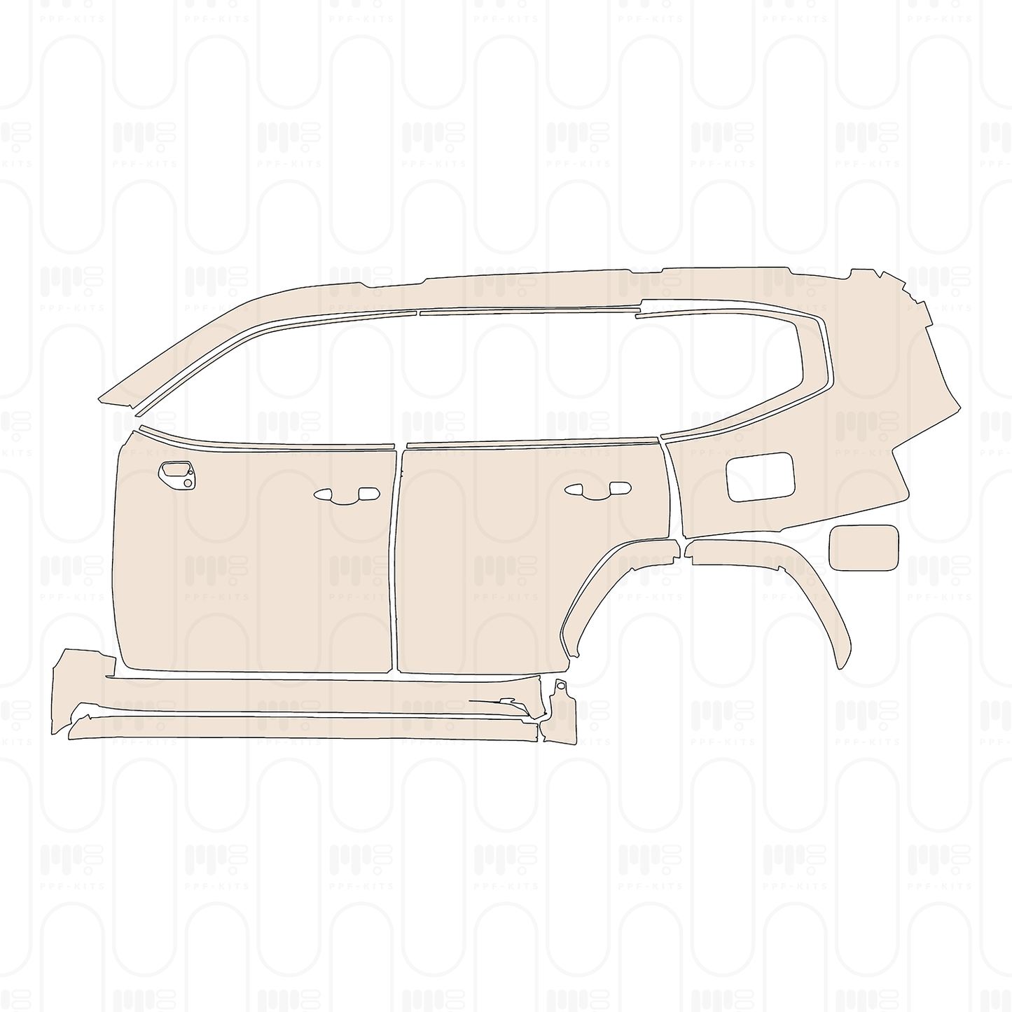 Pre-Cut PPF Toyota Land Cruiser GR Sport 2023