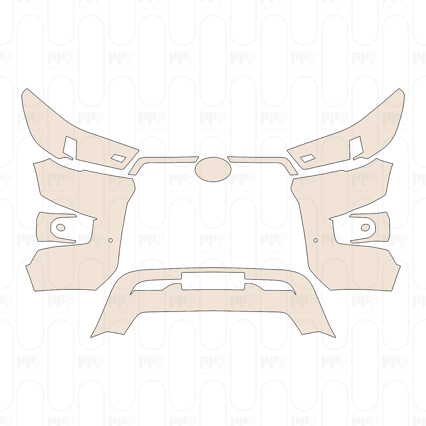 Pre-Cut PPF Toyota Hilux (EU) Double Cab Invincible X 2023