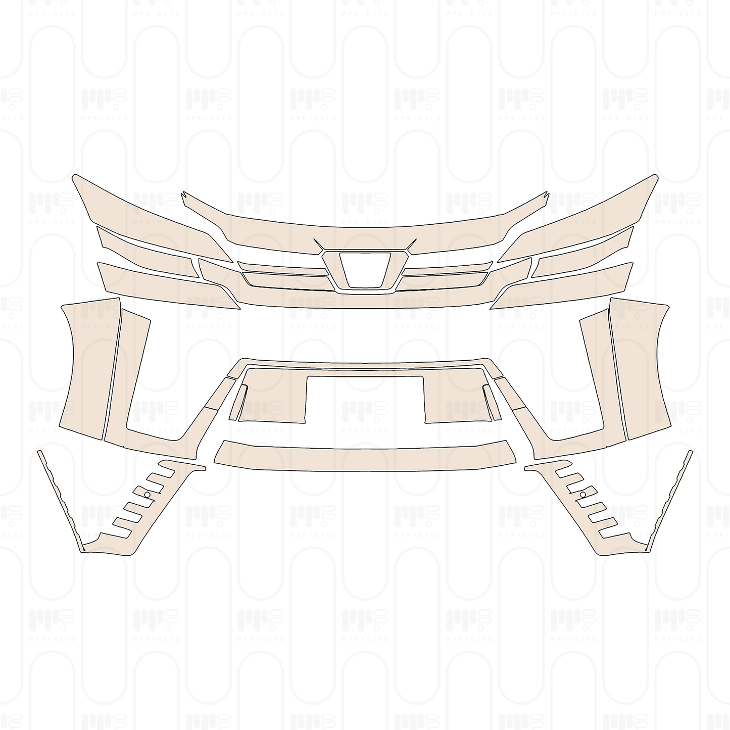Pre-Cut PPF Toyota Vellfire 2023