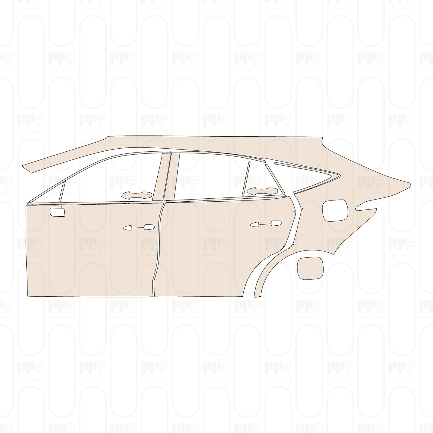 Pre-Cut PPF Toyota Harrier (CN) 2023