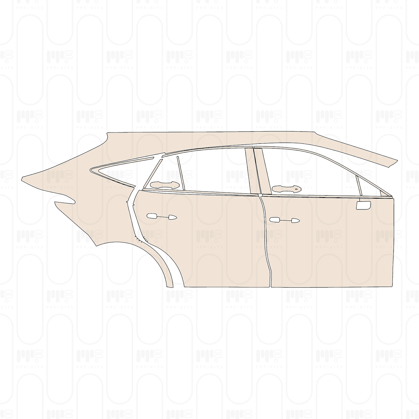 Pre-Cut PPF Toyota Harrier (CN) 2023