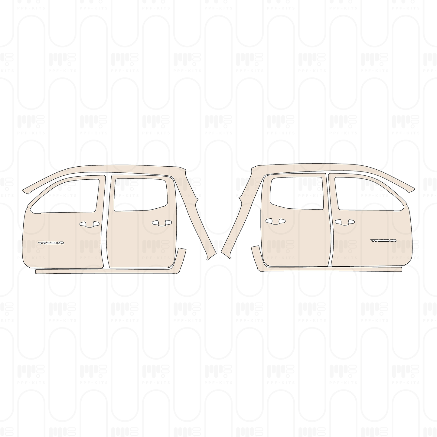 Pre-Cut PPF Toyota Tacoma Double Cab SR 2022