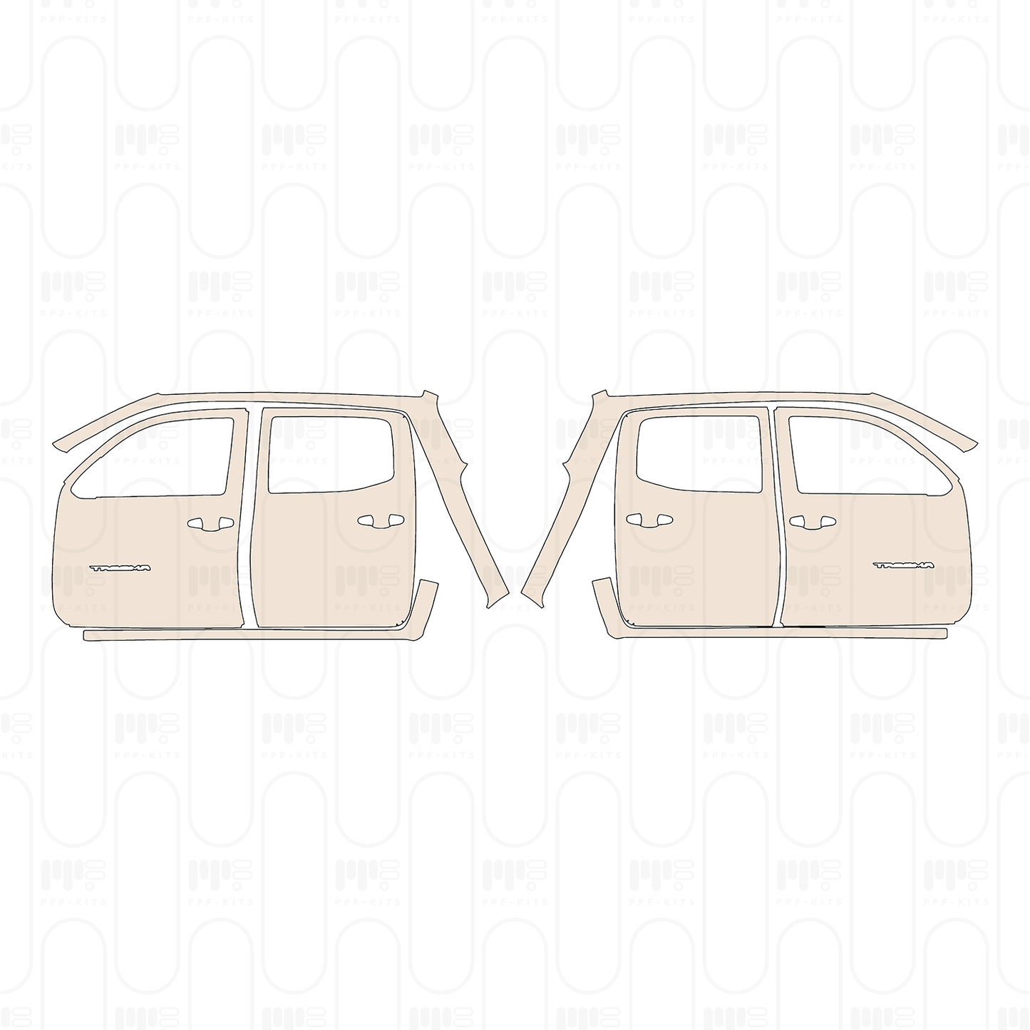 Pre-Cut PPF Toyota Tacoma Double Cab SR 2022