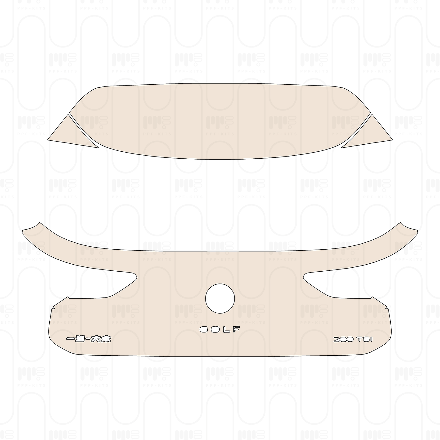 Pre-Cut PPF Volkswagen Golf Base 2023