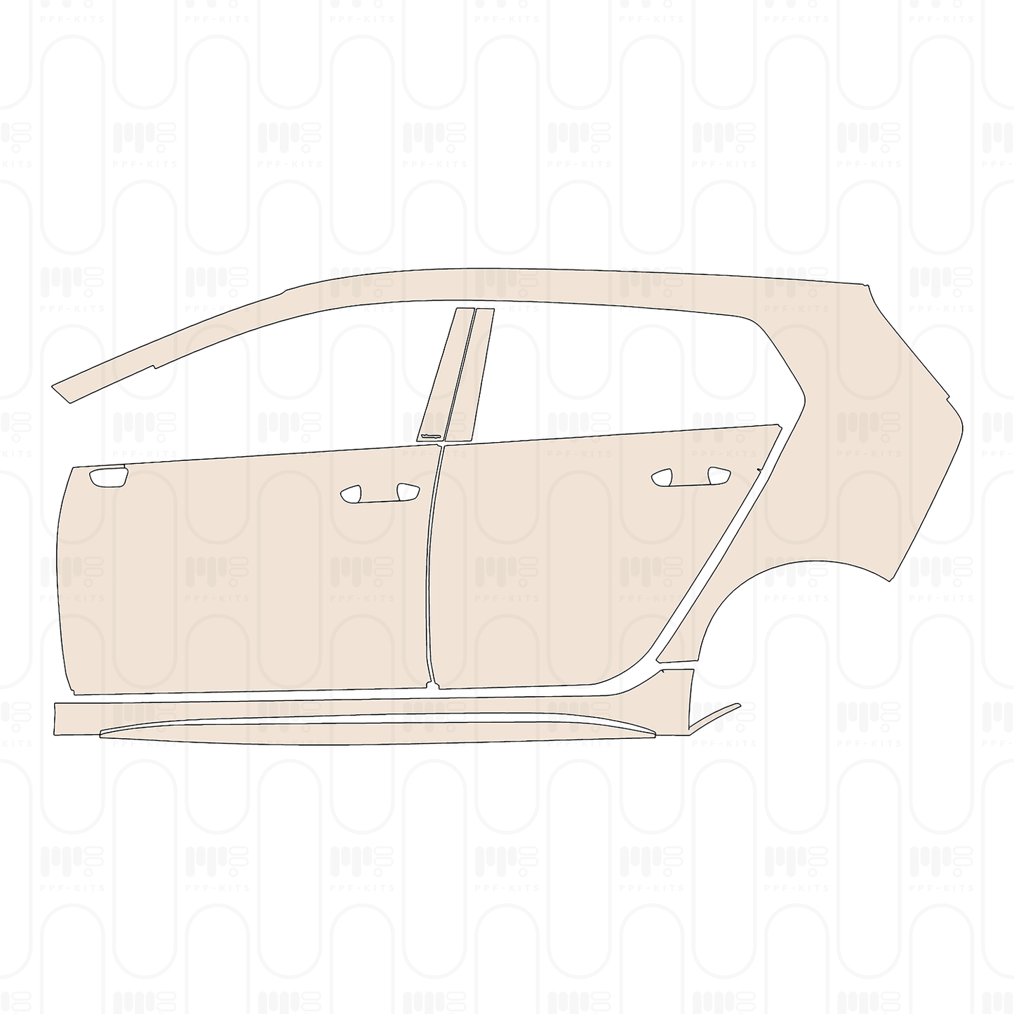 Pre-Cut PPF Volkswagen Golf R 2023