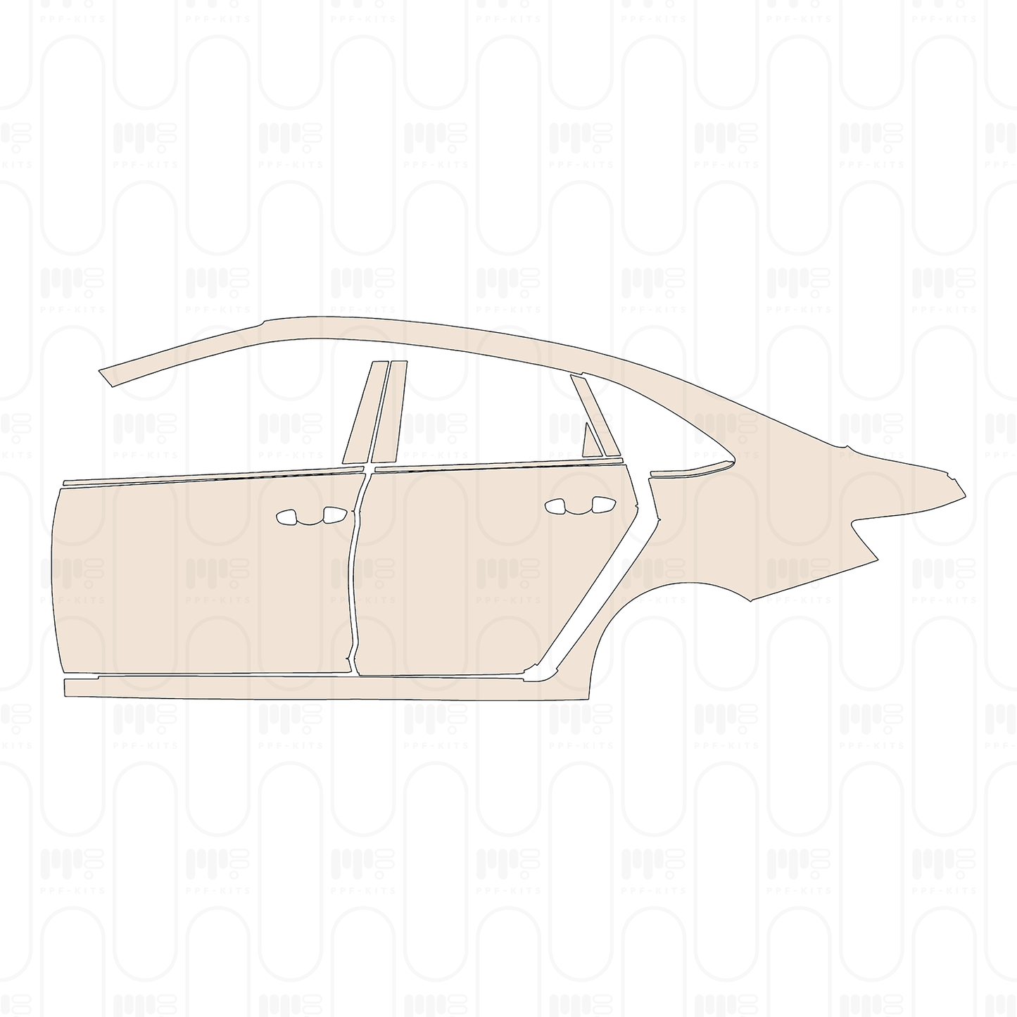 Pre-Cut PPF Volkswagen Jetta (US) SE 2022