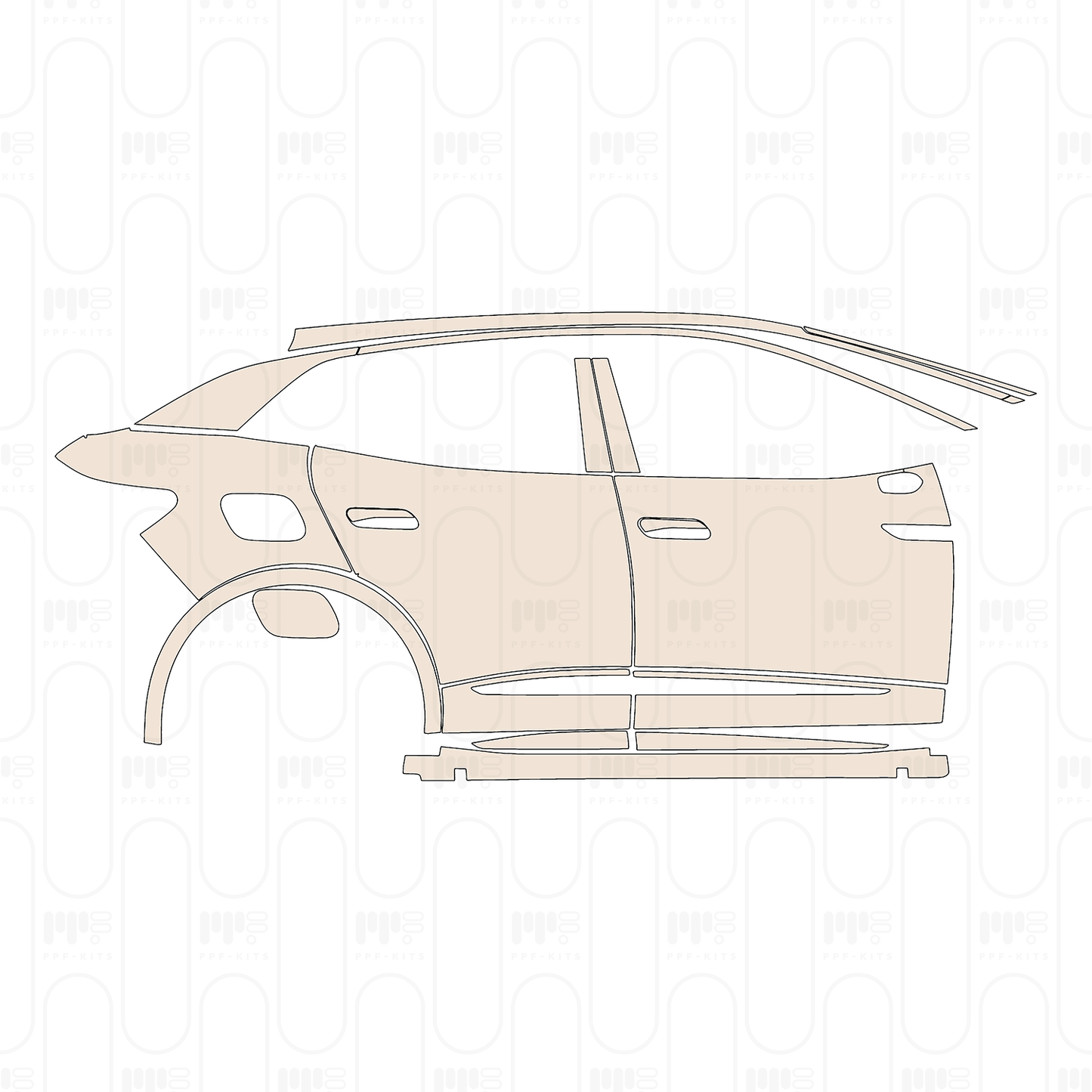 Pre-Cut PPF Volkswagen ID.4 (CN) Crozz 2023