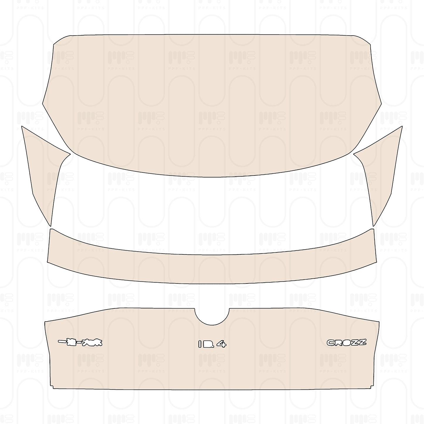 Pre-Cut PPF Volkswagen ID.4 (CN) Crozz 2023