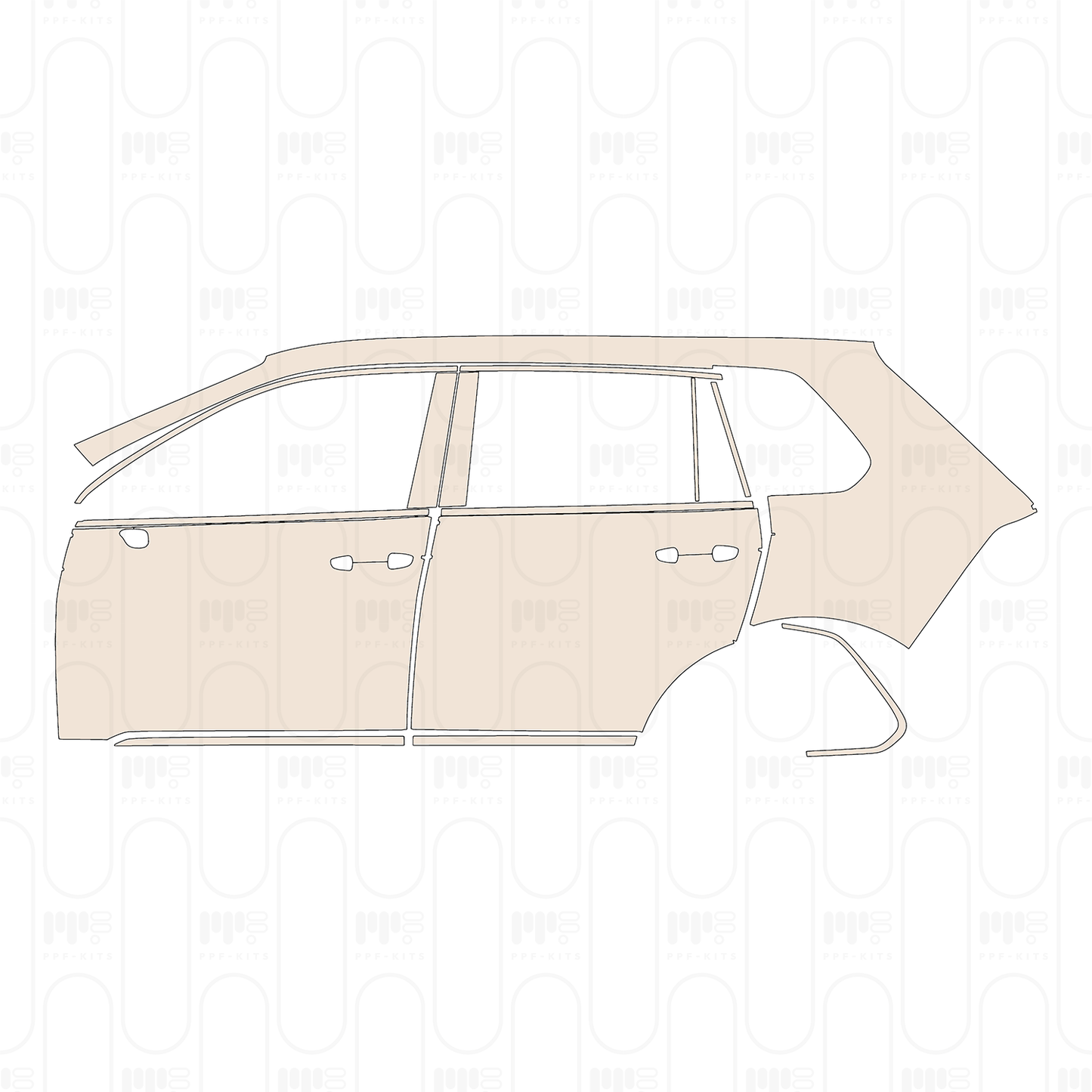 Pre-Cut PPF Volkswagen Tiguan (EU) Elegance 2023