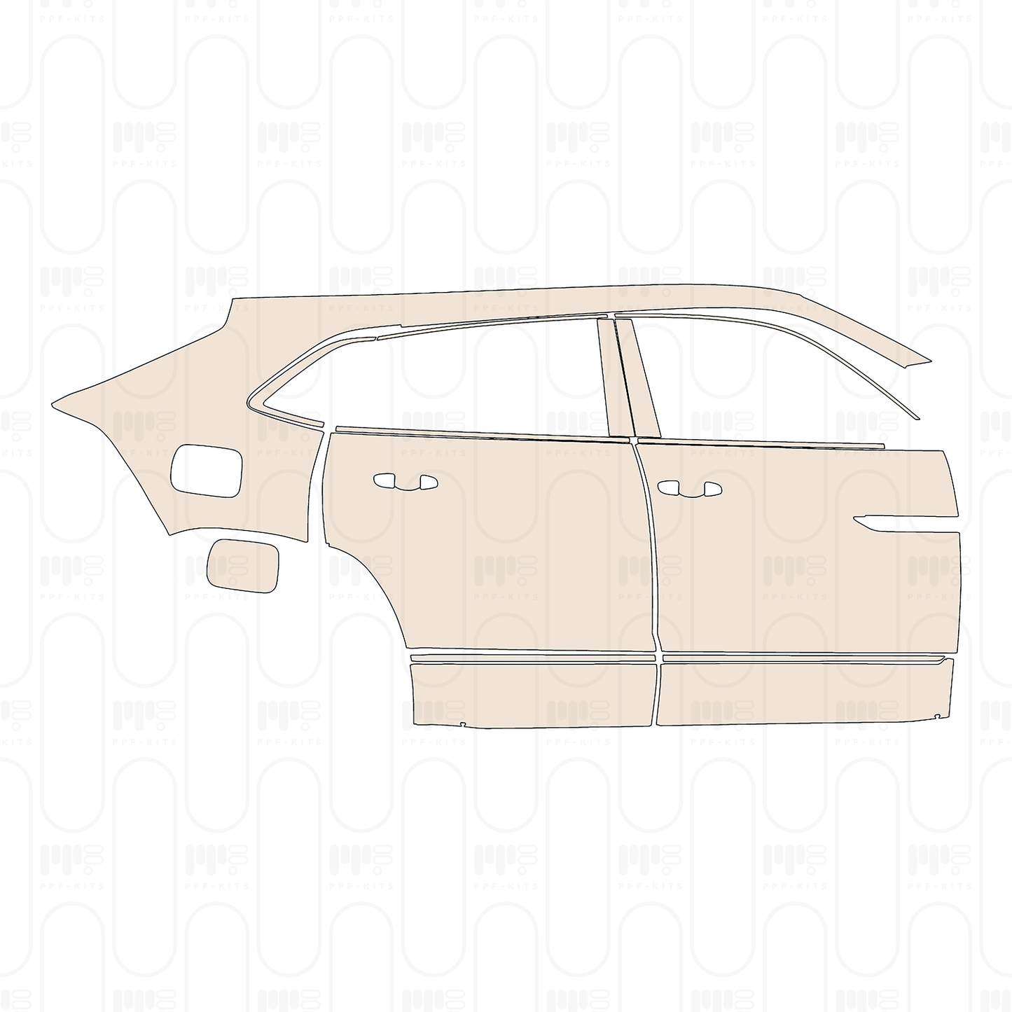 Pre-Cut PPF Volkswagen Atlas Cross Sport (US) SEL 2023