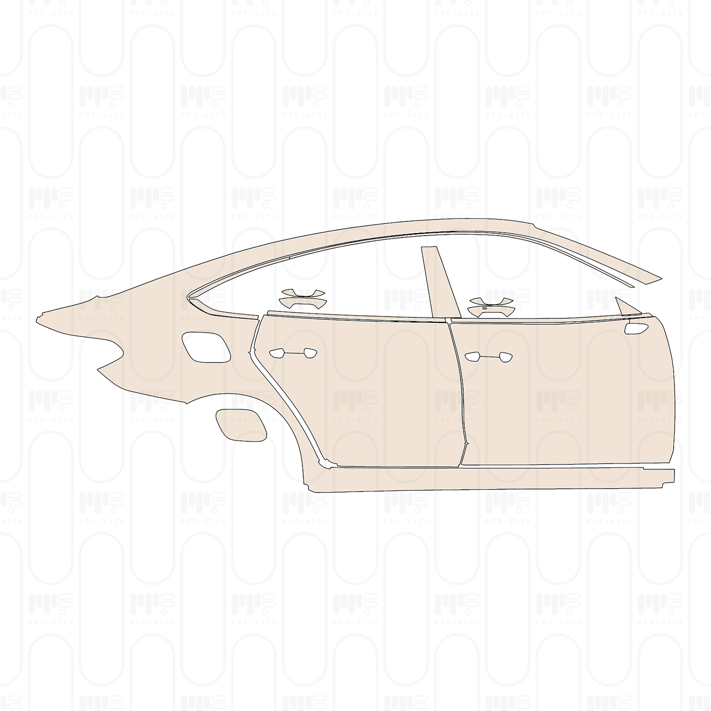 Pre-Cut PPF Volkswagen Lamando L (CN) Base 2023