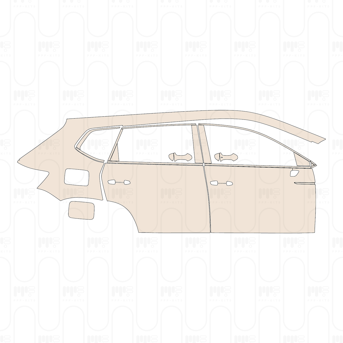 Pre-Cut PPF Volkswagen Taos (US) SEL 2022
