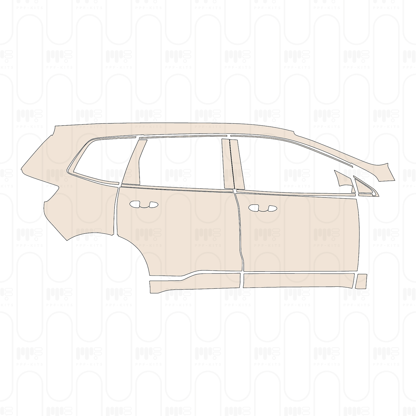 Pre-Cut PPF Ford EDGE ST-line 2022