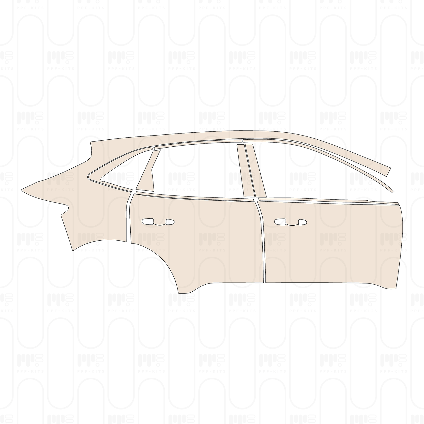 Pre-Cut PPF Ford Escape (US) Titanium 2022