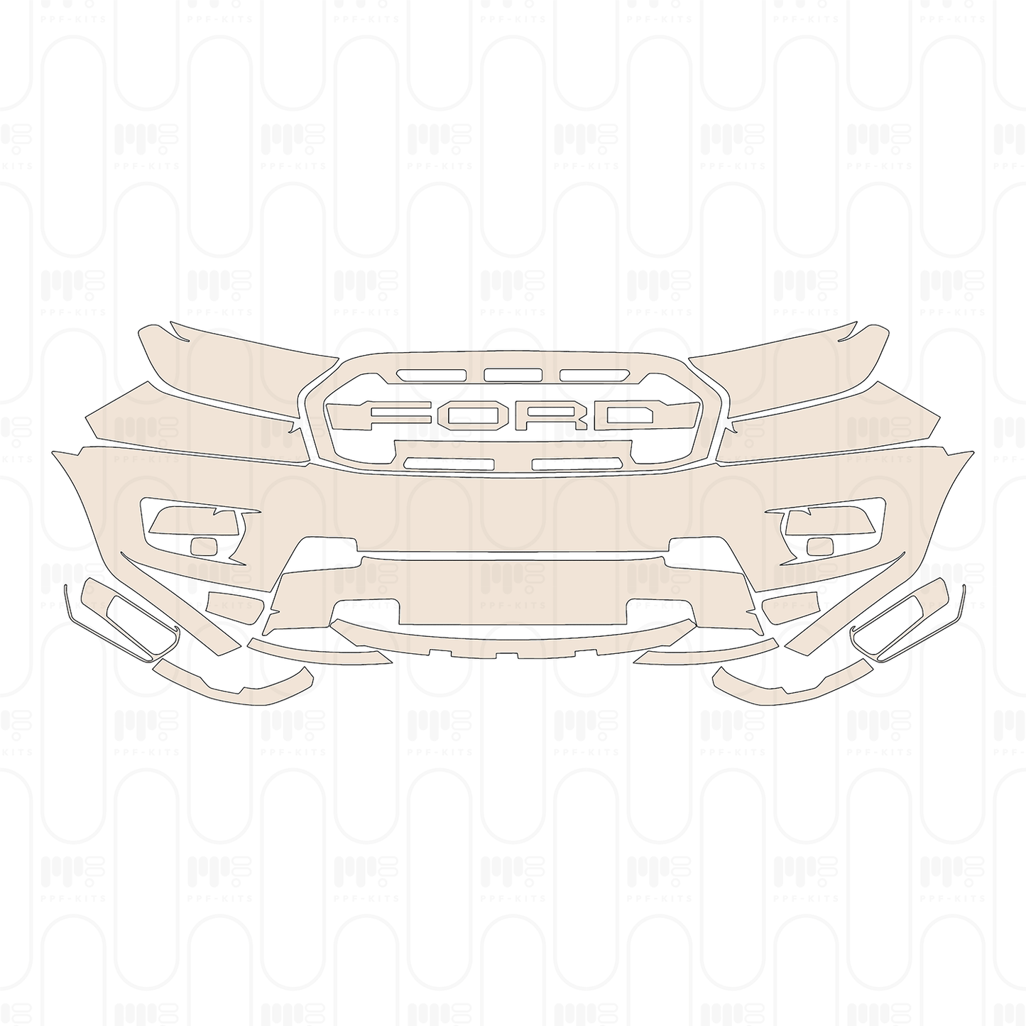 Pre-Cut PPF Ford Ranger (EU) Raptor 2022