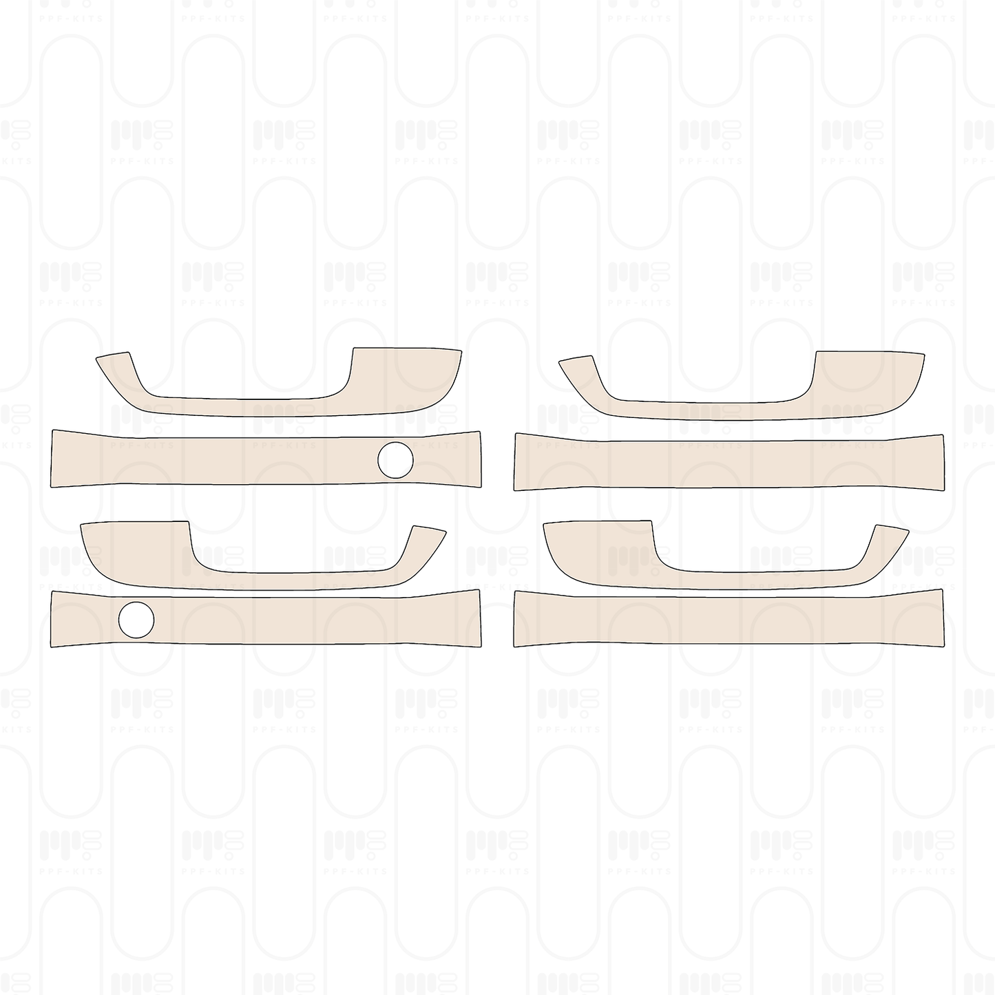 Pre-Cut PPF Ford Super Duty F-250 Crew Cab Lariat 2022