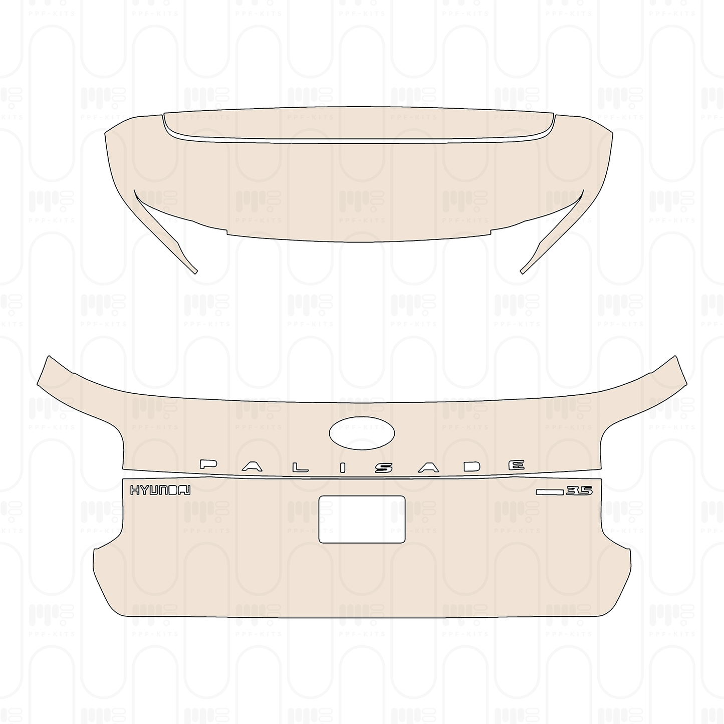 Pre-Cut PPF Hyundai Palisade SEL 2022