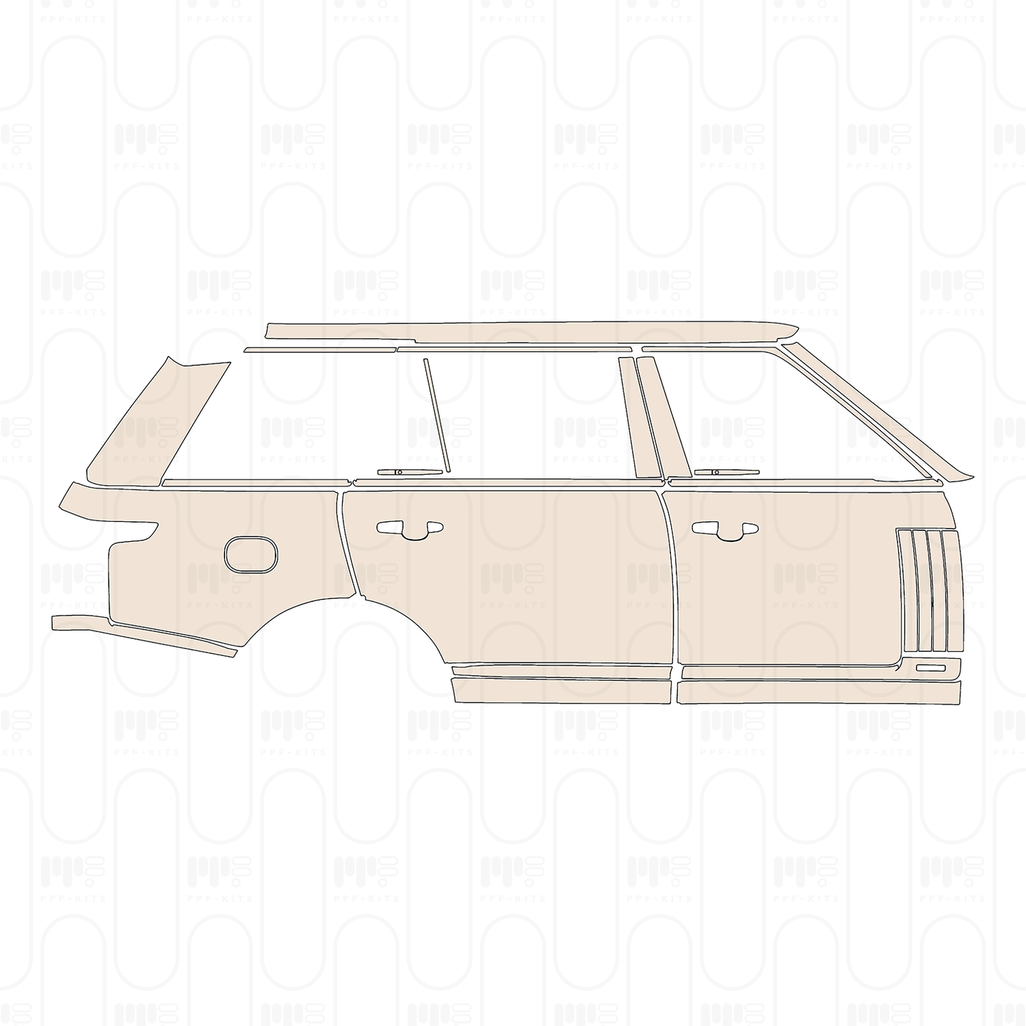Pre-Cut PPF Land Rover Range Rover Extended Wheelbase Base 2022
