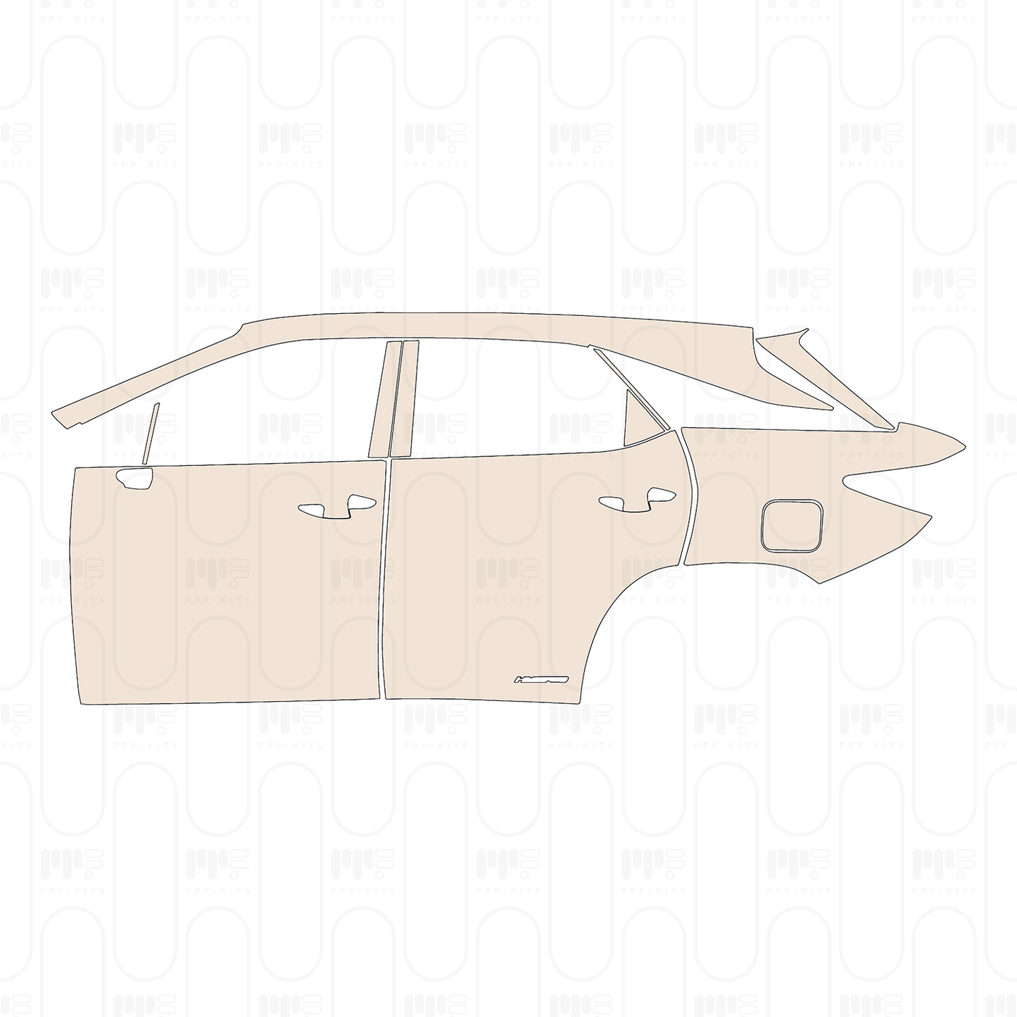 Pre-Cut PPF Lexus RX (SWB) Base 2022