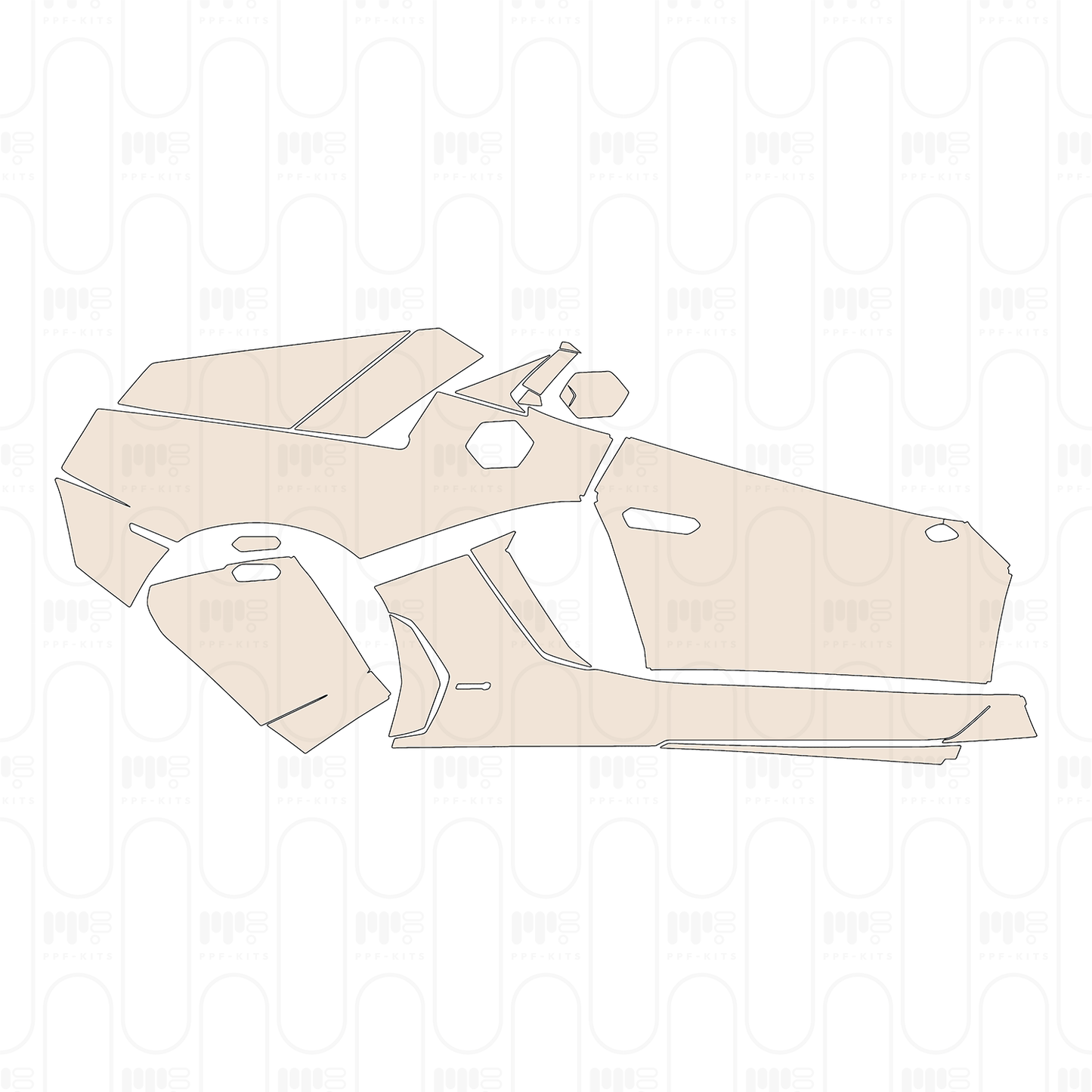 Pre-Cut PPF Lamborghini Aventador LP 700-4 Coupe 2013