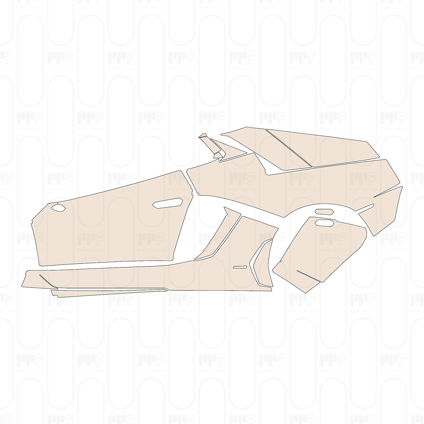 Pre-Cut PPF Lamborghini Aventador LP 700-4 Roadster 2017