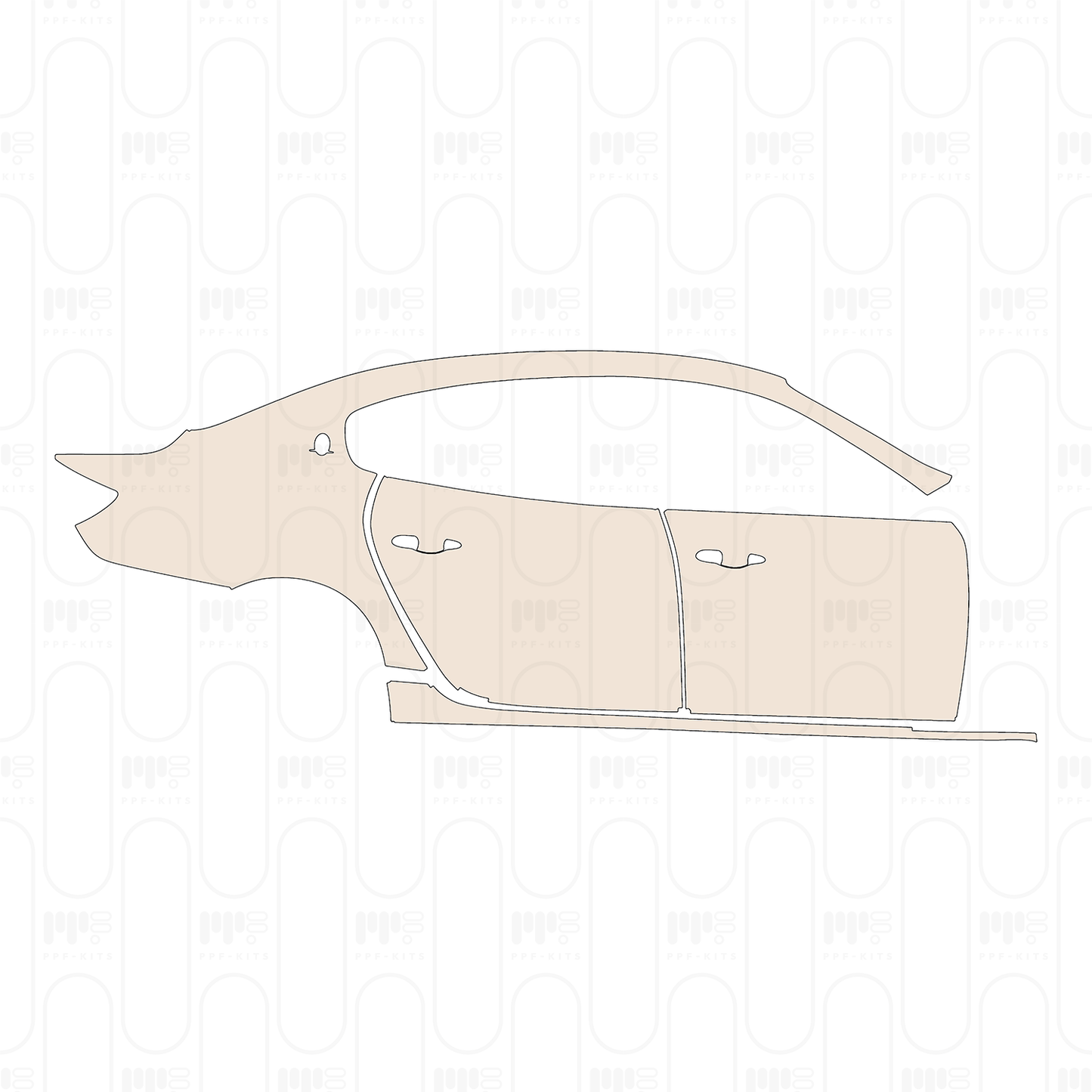 Pre-Cut PPF Maserati Quattroporte S Base 2016