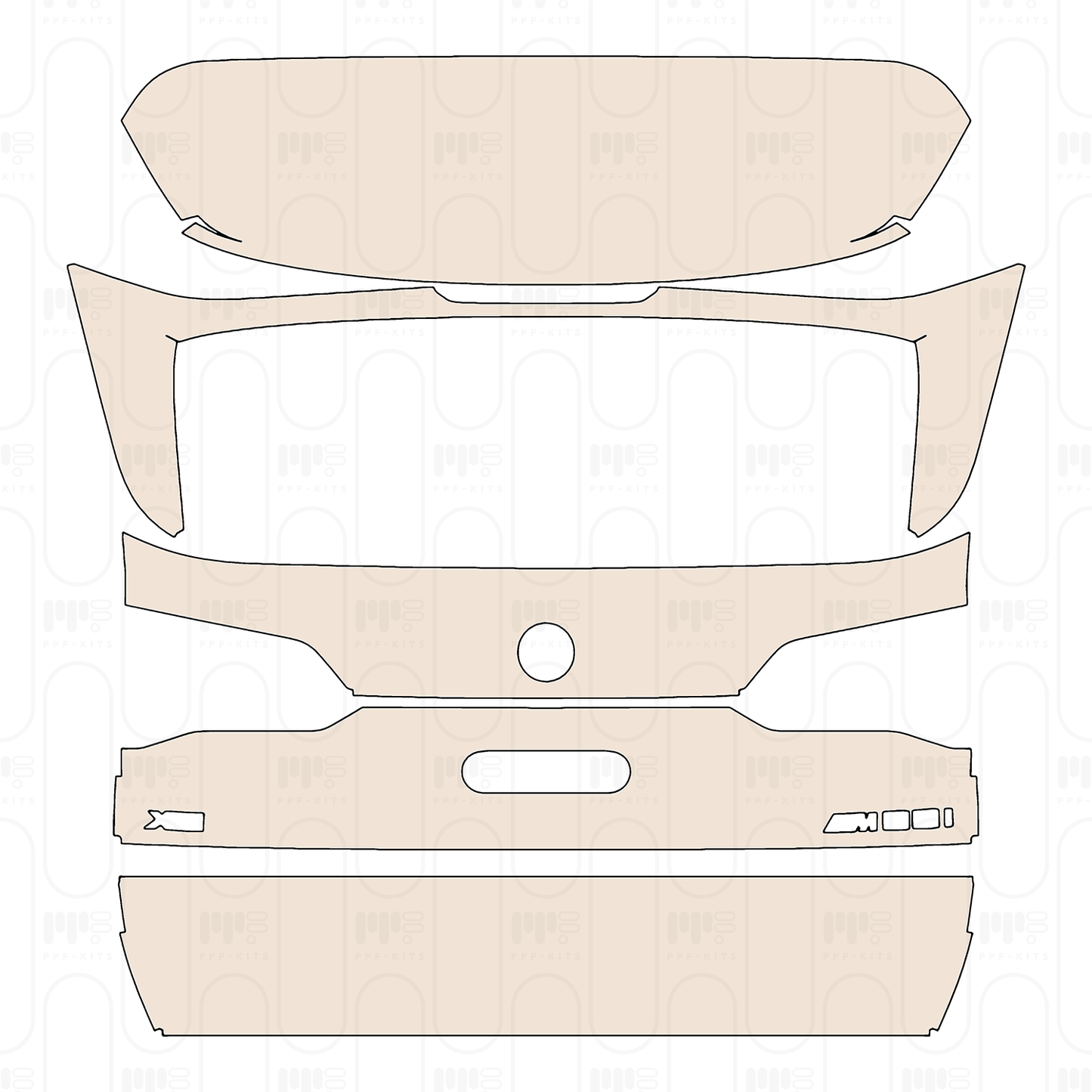 Pre-Cut PPF BMW X5 Standard Wheelbase M60i 2026