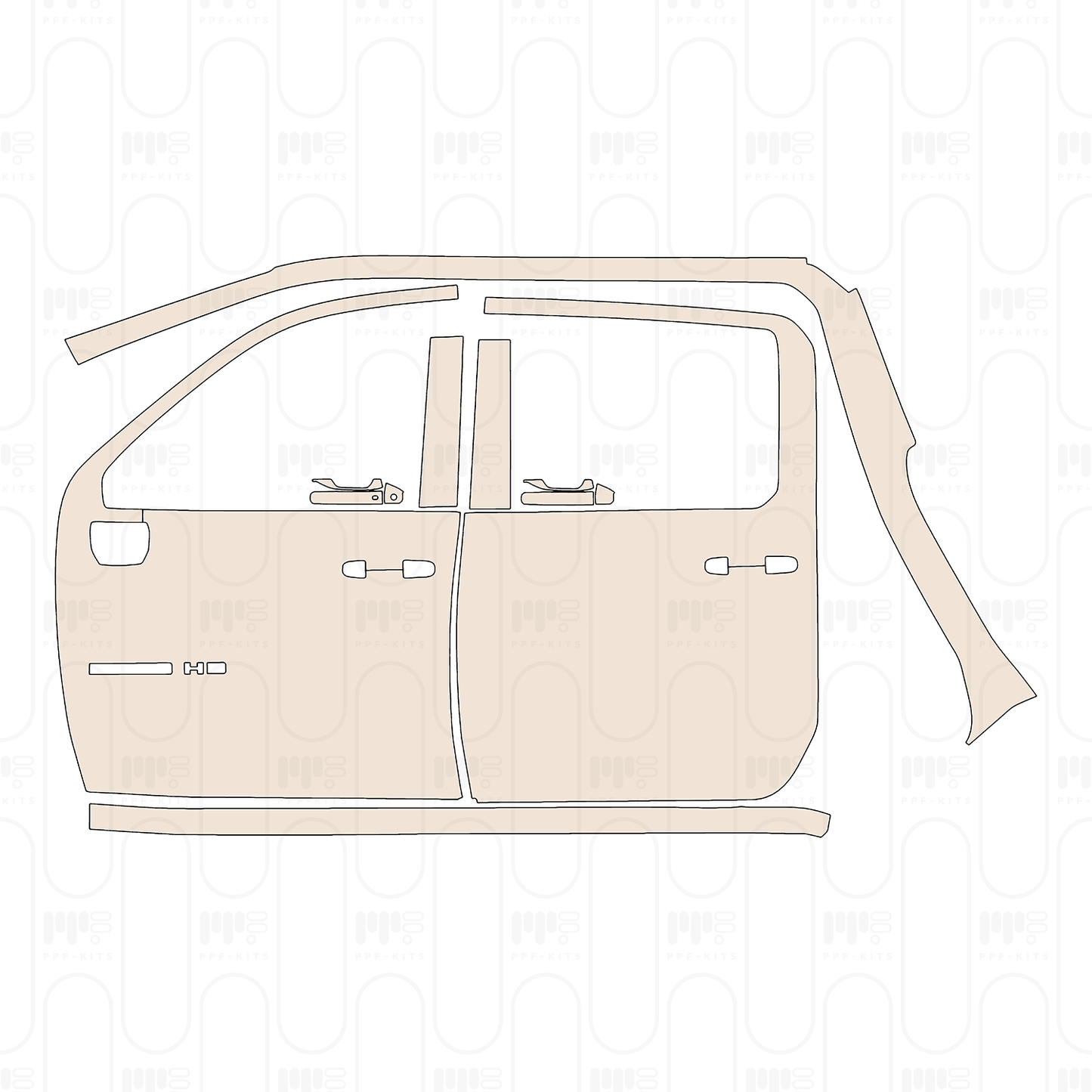Pre-Cut PPF Chevrolet Silverado HD 2500 HD LT 2026